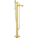 Duravit Wave Badmengkraan - vrijstaand - 2 functies - voorsprong 22.5cm - eengreeps - gepolijst goud-look (goud) SW997659