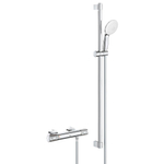 Grohe Grohtherm 1000 Performance Ensemble de douche Comfort - 90cm - avec raccords - Chrome SW999031