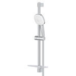 GROHE Tempesta 110 Cube Ensemble barre de douche - 60cm - douchette carrée - 2 jets - flexible de douche lisse - avec porte-savon - chromé SW999096