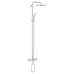 Grohe Tempesta System 250 ensemble de douche pluie apparent – thermostatique bain – douche de tête Ø 25 cm – barre de douche 147 cm – chrome SW999103