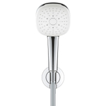 Grohe Tempesta 110 Cube Douchette à main - 11cm - 3 jets - avec coude mural - 150cm - Chrome SW999130