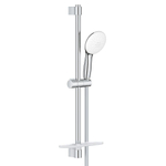 GROHE Tempesta 110 Ensemble de douche - 60cm - douchette ronde - 2 types de jet - flexible de douche lisse - avec porte-savon - chrome SW999135