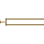 Duravit Starck T Handdoekhouder - 2 stangen - 46.5cm - draaibaar - gepolijst goud SW997647