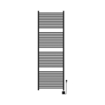 Royal Plaza Eros Radiateur électrique - 180x60cm - 1000W - avec thermostat - tuyaux rectangulaires - noir mat SW1127025