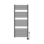 Royal Plaza Eros Radiateur électrique - 140x60cm - 900W - avec thermostat - tuyaux rectangulaires - noir mat SW1127029