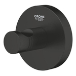 Grohe Essentials Crochet porte-serviette - simple - Noir mat SW1077335