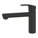 GROHE Eurosmart Keukenmengkraan - 22.2cm - draaibare uitloop - matte black SW1077332