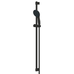 GROHE Tempesta 110 Ensemble barre de douche - 90cm - douchette ronde - 2 types de jets - flexible de douche lisse - noir mat SW1077242