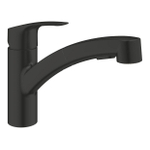 Grohe Eurosmart Keukenmengkraan - 22.7cm - draaibare uitloop - 2 straalsoorten - matte black (mat zwart) SW1077287