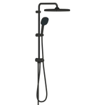 Grohe Tempesta 250 Cube Douchesysteem - zonder kraan - hoofddouche - 25cm - vierkante handdouche - 3 straalsoorten - met omstel - matte black (mat zwart) SW1077313