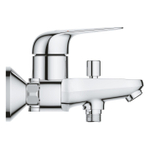 Grohe EuroPro Mitigeur baignoire - mural - levier - avec inverseur - Chrome SW1077365