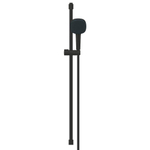 GROHE Tempesta Cube 110 Ensemble de douche - 90cm - douchette carrée - 2 types de jet - flexible de douche lisse - noir mat SW1077293