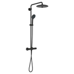 Grohe Vitalio Joy Douchesysteem - thermostatisch - cooltouch - hoofddouche diameter 26cm - handdouche diameter 11cm - matte black (mat zwart) SW1126862