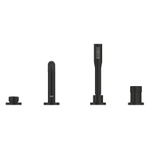 Grohe Essence badrandcombinatie - met omstel - inclusief staafhanddouche - phantom black (zwart) SW1077491