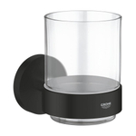 Grohe Start Bekerhouder - 9.9x10.6cm - met glas - matte black (mat zwart) SW1126528