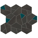 Ceralto Dorsena Mozaiektegel - 25x28.5cm - 9.0mm - gerectificeerd - Tarmac SW1129688
