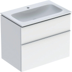 Ensemble de meuble Geberit iCon 75x63x48cm 2 tiroirs avec softclose Panneau de particules Blanc SW637706