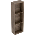 Geberit ICon badkamerkast - 22.5x70x13.2cm - 3 open vakken - spaanplaat - noten (hout) SW637657