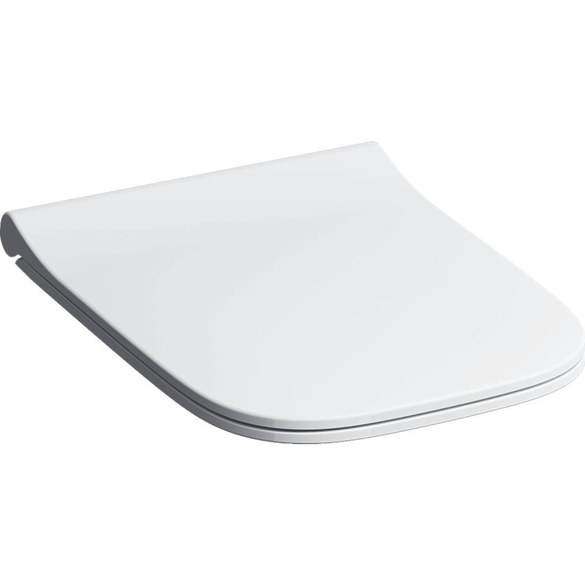 Geberit Smyle Abattant WC carré avec softclose topfix sandwich form blanc  500240011 - 500240011 