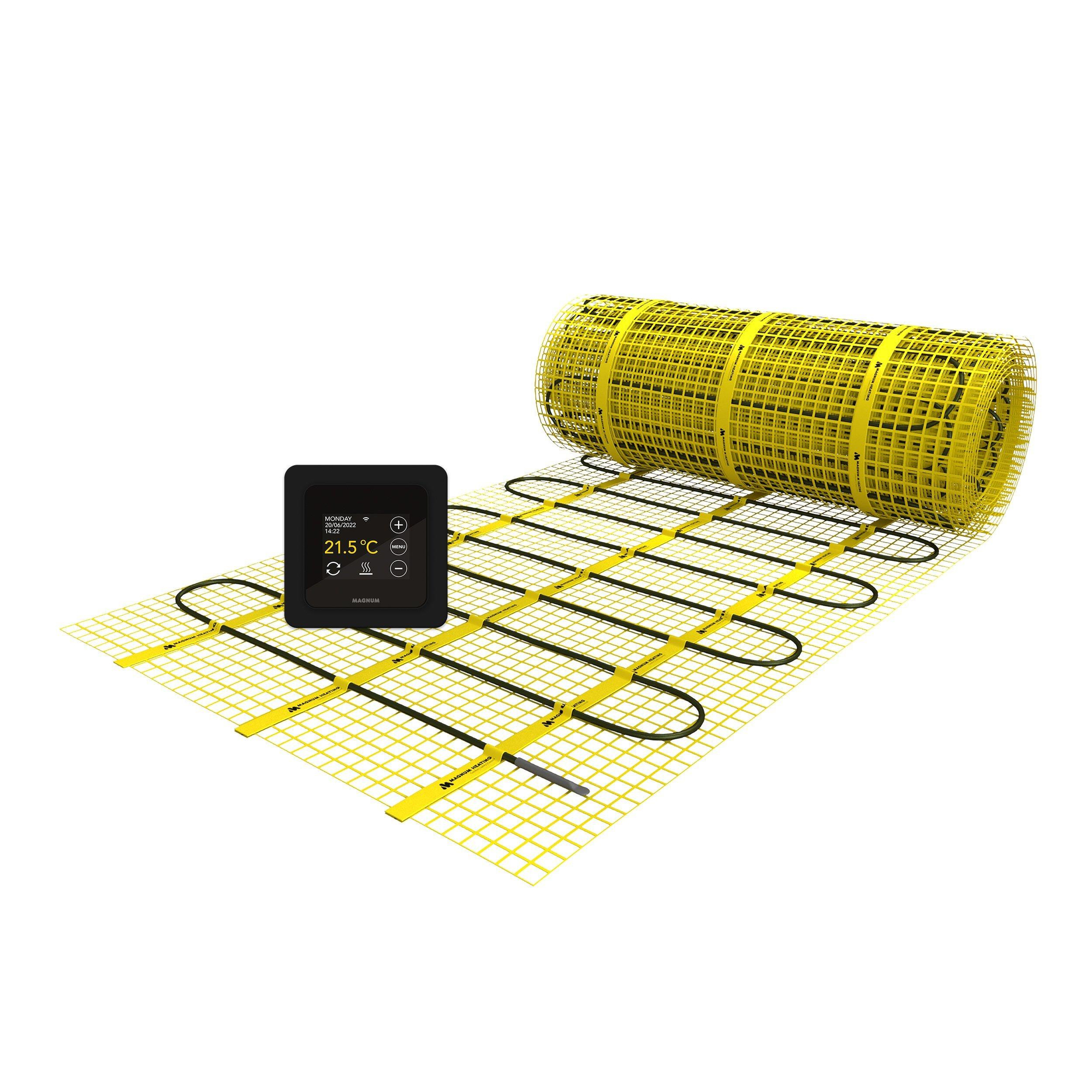 Chauffage au sol électrique WARMON ULTRA 200 W/m² + TS 300 Thermostat blanc - 12 m² Chauffage au sol électrique WARMON ULTRA 200 W/m² + TS 300 Thermostat blanc - 12 m²