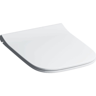 Geberit Smyle Abattant WC carré avec softclose topfix sandwich form blanc 500240011
