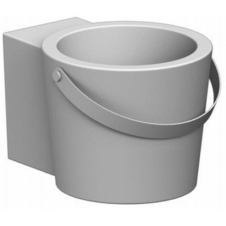 Royal plaza Hazel fontein rond 30x40cm kraangat m/handdoekbeugel wit SHOWROOMMODEL