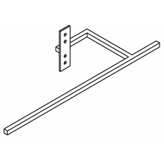 Vasco handdoekbeugel long tbv alu radiatoren wit structuur OUTLETSTORE