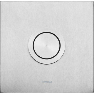 Wisa Luga plaque de commande acier pneumatique 16x16cm pour élément WC XS RVS