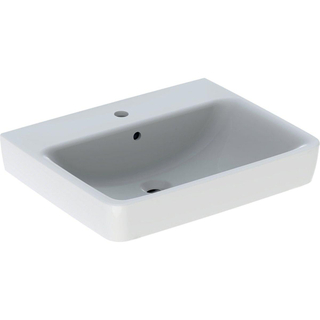 Geberit Renova plan lavabo - 60x48cm - 1 trou de robinet - avec trop-plein - blanc