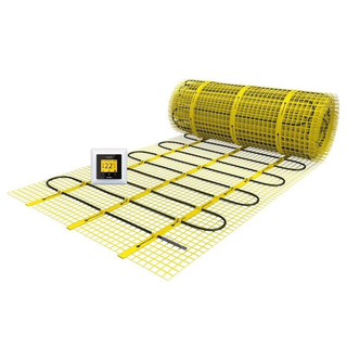 Magnum mat petit plancher chauffant électrique 187w 1.25m2 avec thermostat à horloge