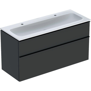 Geberit iCon badkamermeubelset 120x63x48cm 2 lades met softclose vuilafstotend Spaanplaat lava mat