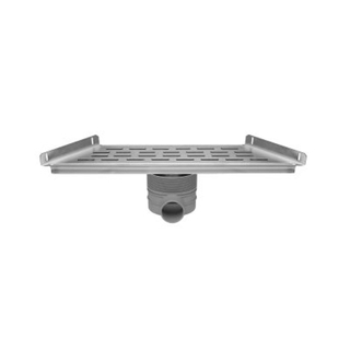 Easydrain Multi Trapezium 300 afvoergoot met zijuitlaat 48,5cm 50mm RVS