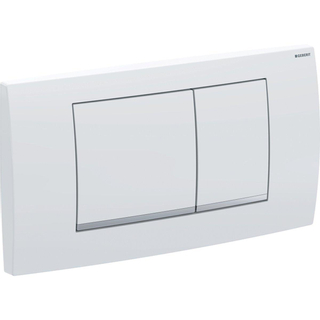 Plaque de commande Geberit Twinline commande frontale facile à nettoyer chrome mat