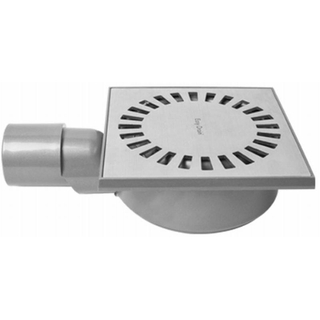 Easydrain aqua compact floor drain abs 15x15cm siphon à eau 50 mm acier inoxydable