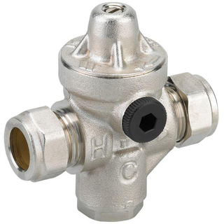 WattsRedufixdrukreduceerventiel instelbaar van 1.5 tot 5 bar15mm knelt.b.v. water