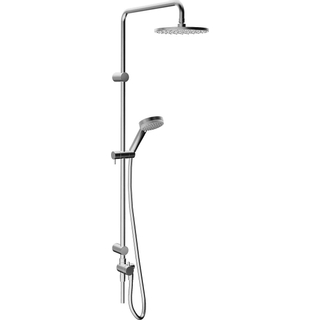 Hansa Viva colonne de douche pour montage apparent ou encastré 1/2 avec tuyau de raccordement avec tête et douchette à main 3 pcs hans chrome