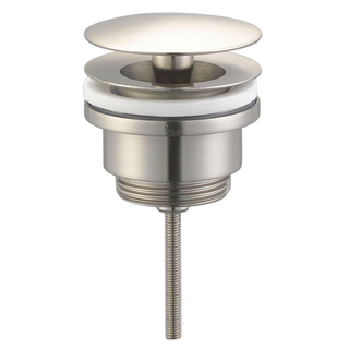 Royal plaza Merlot wastafelplug 1 1/4" niet afsluitbaar geborsteld SHOWROOMMODEL