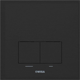 Wisa XS Plaque de commande dualflush plastique mat noir