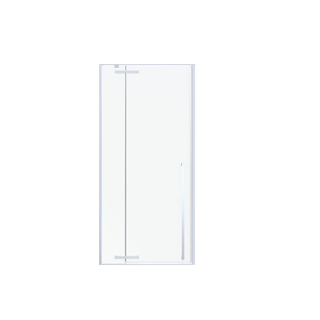Royal Plaza Guard Porte de douche avec paroi fixe 120x200cm verre clair chrome