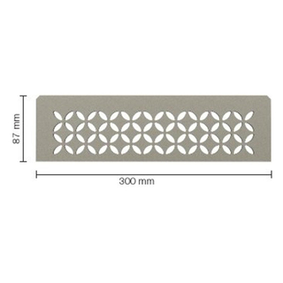Schluter étagère florale 30x8,7cm gris pierre