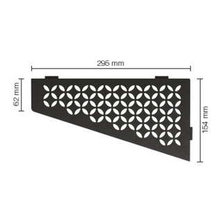 Schluter étagère florale 15,4x29,5cm anthracite foncé