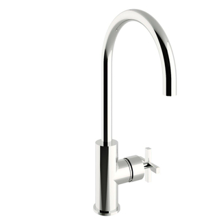 Royal Plaza Rosa hendelkraan hoge uitvoering met kruisgreep chrome SHOWROOMMODEL