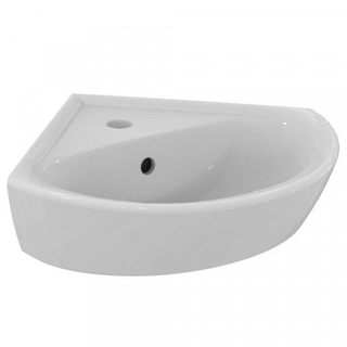 Royal Plaza Vito 2.0 Lave-mains d'angle avec trou de robinet et trop-plein 34x34cm céramique Blanc