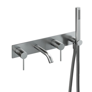 Royal plaza Visione plan de couverture robinet baignoire bec 154mm inox brossé DESTOCKAGE