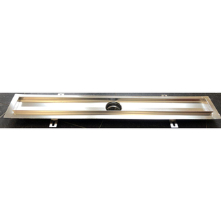 Aco Flexdrain e douchegoot met flens 68,7x8,7cm rvs TWEEDEKANS