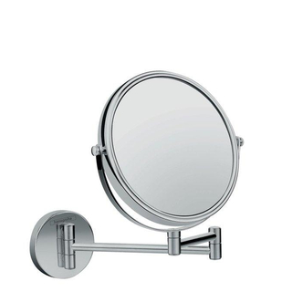 Hansgrohe Logis miroir de rasage universel 2 bras et grossissement 3x 18cm chrome