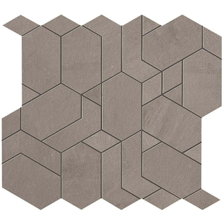 Atlas Concorde Boost Mozaiektegel - 30x35cm - 9mm - gerectificeerd - Porcellanato - Grey (Grijs)