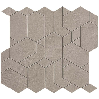 Atlas Concorde Boost Mozaiektegel - 30x35cm - 9mm - gerectificeerd - Porcellanato - Pearl (Grijs)