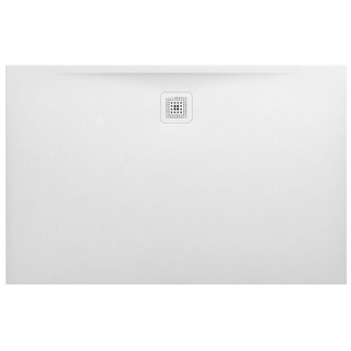 Laufen pro receveur de douche 100x140x3cm rectangle évacuation long côté marbond blanc