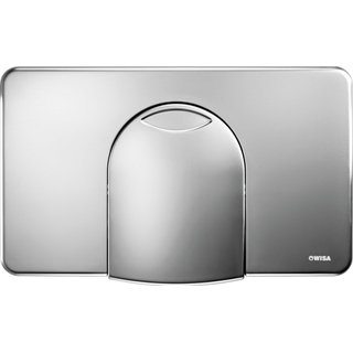 Wisa 2100 plaque de commande en plastique pour réservoir encastré 2100 interruption de chasse SO chrome mat
